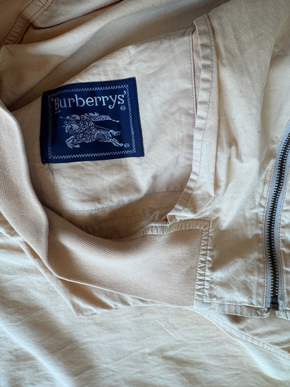 1980's Burberry's El Cortes Apricot Bomber Jacket | Extra Extra Large, Multicoloured