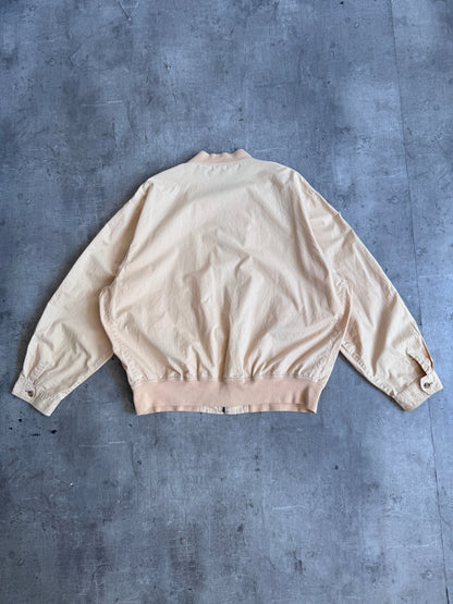 1980's Burberry's El Cortes Apricot Bomber Jacket | Extra Extra Large, Multicoloured