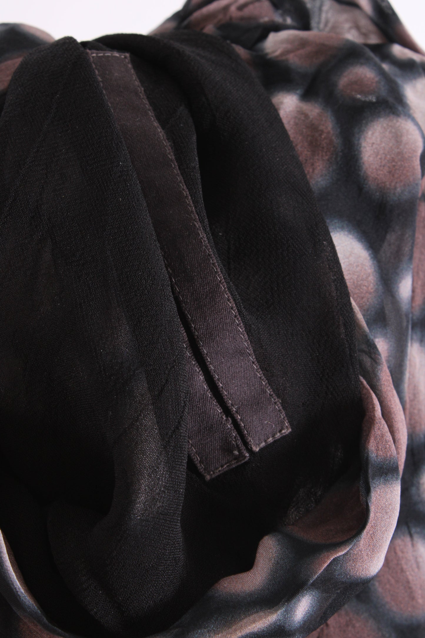 Rick Owens S/S Dot Print Dress Taupe/ Black 12 | O/S, Black