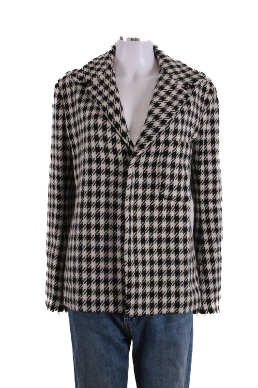 Yohji Yamamoto Houndstooth Jacket Black/ White M | Medium, Multicoloured