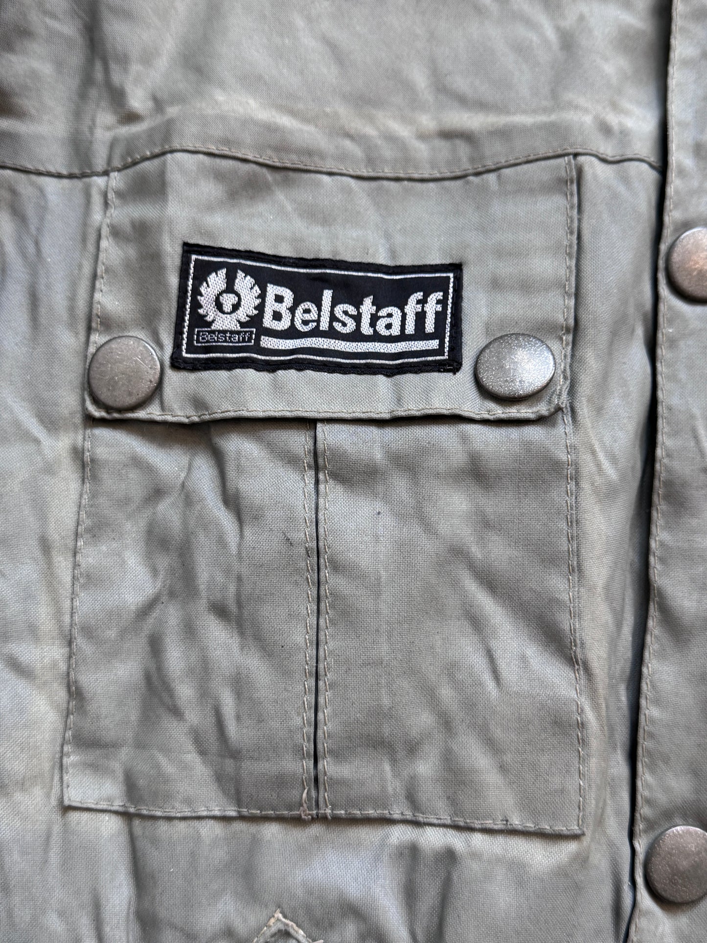 Belstaff Nylon Trialmaster Moto Jacket | Small, Olive