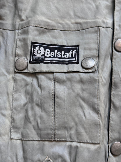 Belstaff Nylon Trialmaster Moto Jacket | Small, Olive