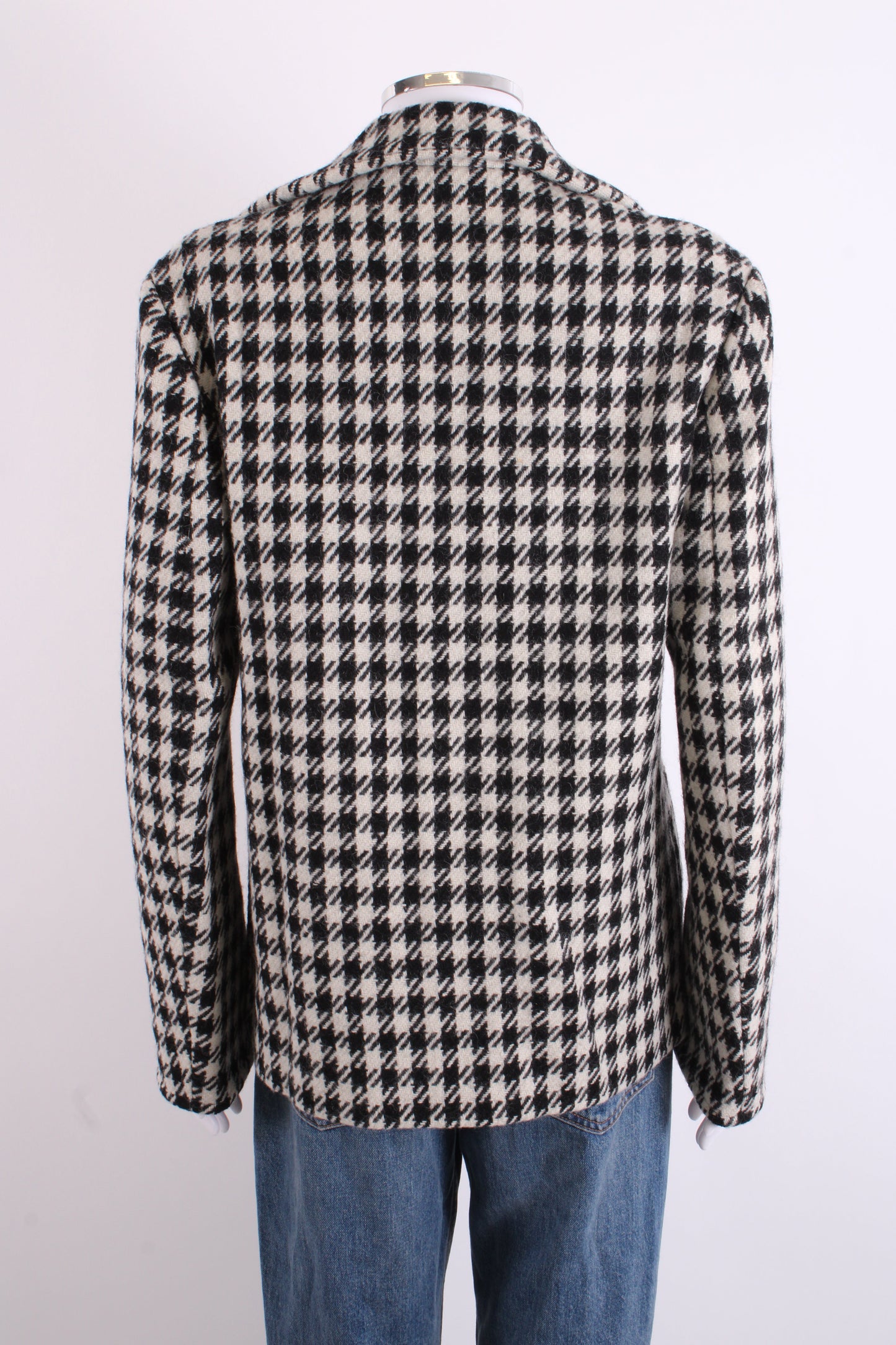 Yohji Yamamoto Houndstooth Jacket Black/ White M | Medium, Multicoloured