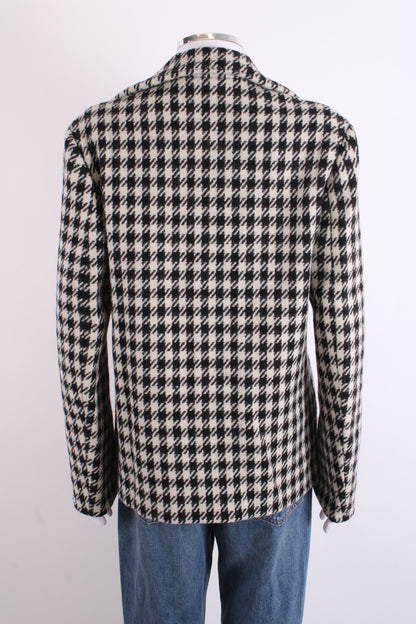 Yohji Yamamoto Houndstooth Jacket Black/ White M | Medium, Multicoloured