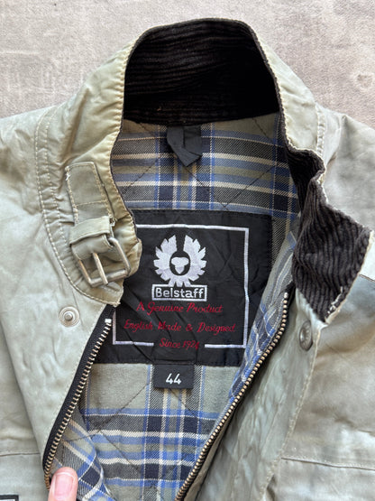 Belstaff Nylon Trialmaster Moto Jacket | Small, Olive