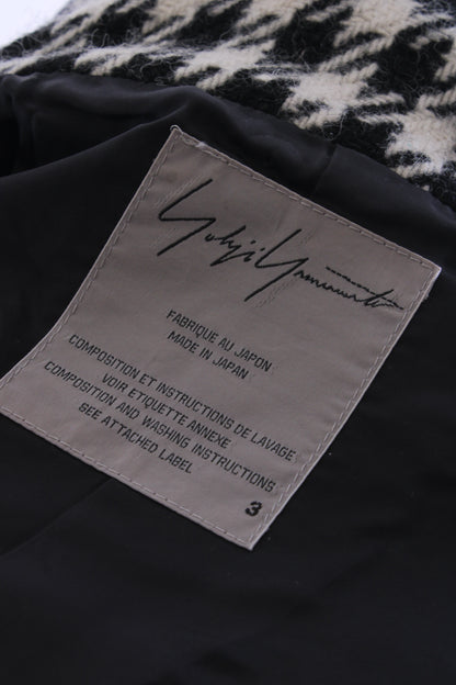 Yohji Yamamoto Houndstooth Jacket Black/ White M | Medium, Multicoloured