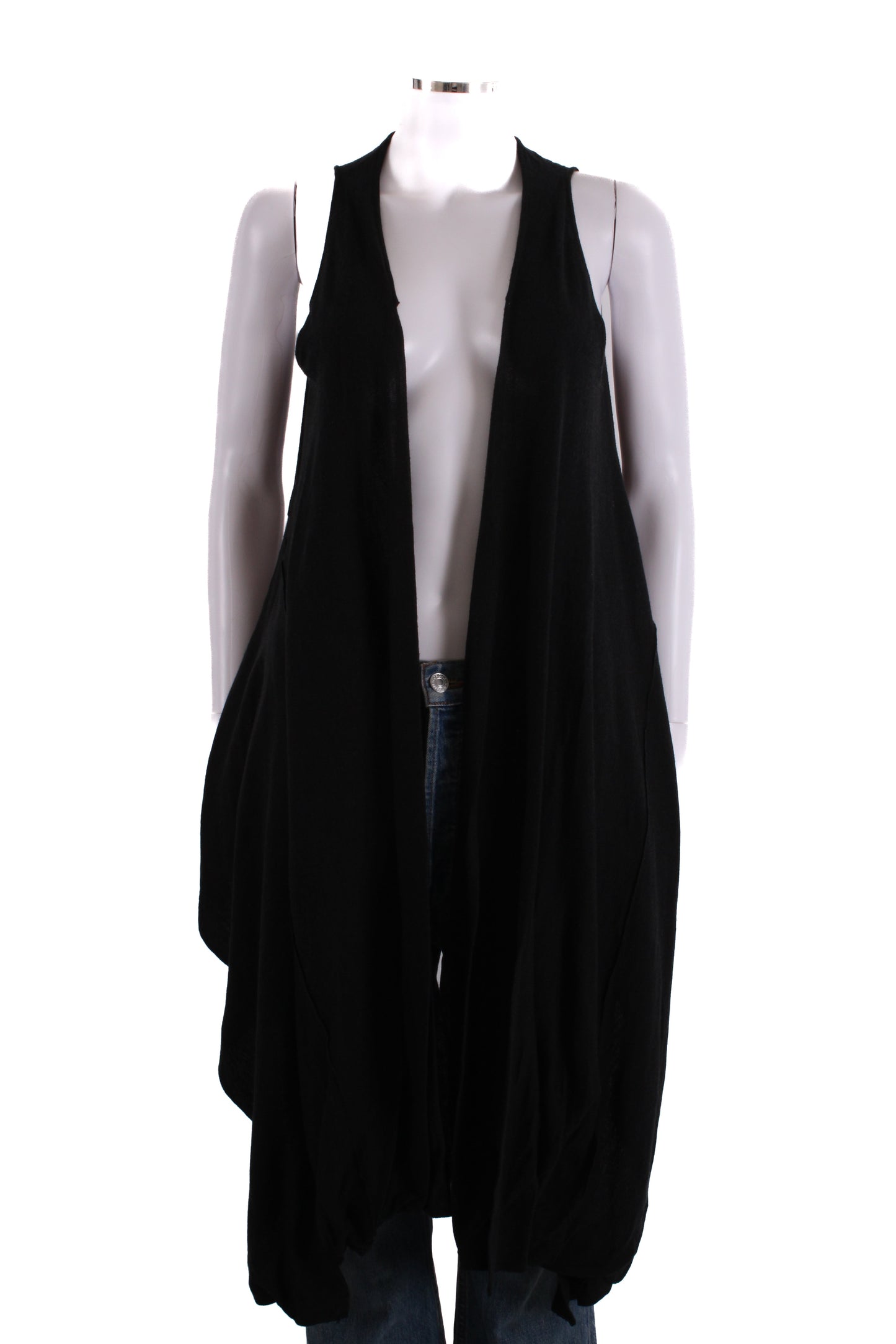 Yohji Yamamoto S/S Waterfall Cardigan Black S | Small, Black