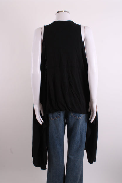 Yohji Yamamoto S/S Waterfall Cardigan Black S | Small, Black