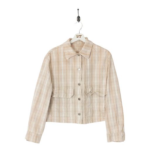 Valentino Plaid Button Up Jacket