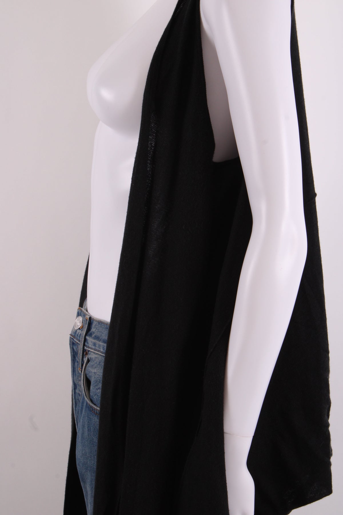 Yohji Yamamoto S/S Waterfall Cardigan Black S | Small, Black