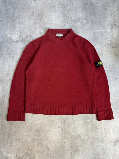 AW2005 Stone Island Deep Red Knit Sweater