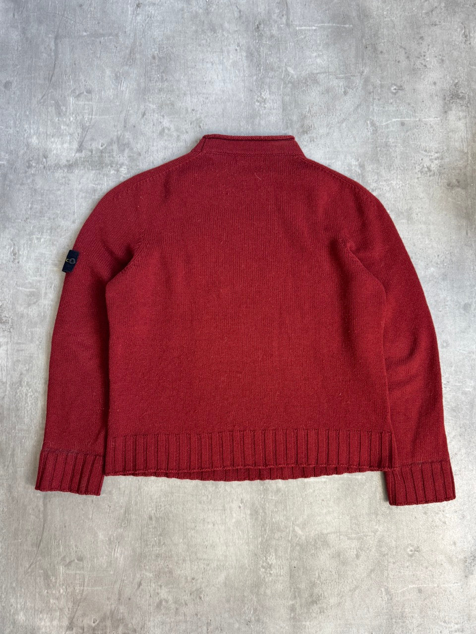 AW2005 Stone Island Deep Red Knit Sweater