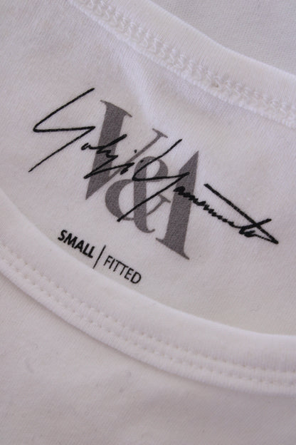Yohji Yamamoto X V&A T-shirt White/ Black S | Small, Black