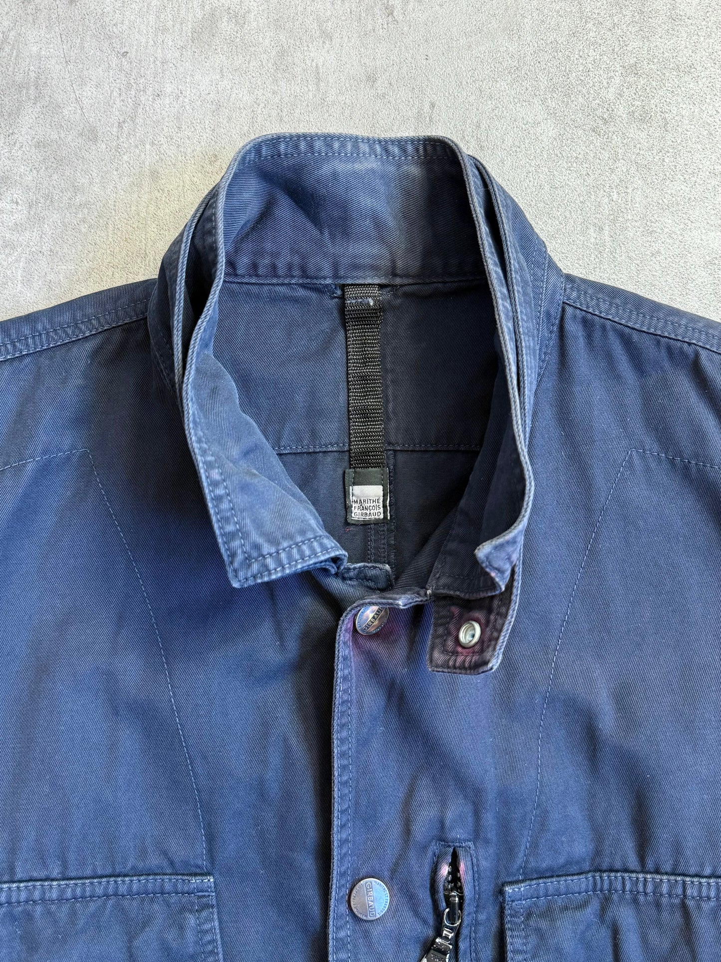 Marithe Francois Girbaud Patch Multipocket Workwear Jacket | Medium, Red