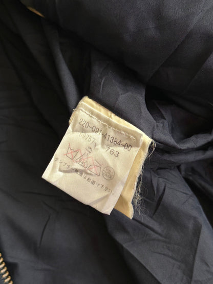 Moncler Navy Trim Grey Down Puffer Jacket