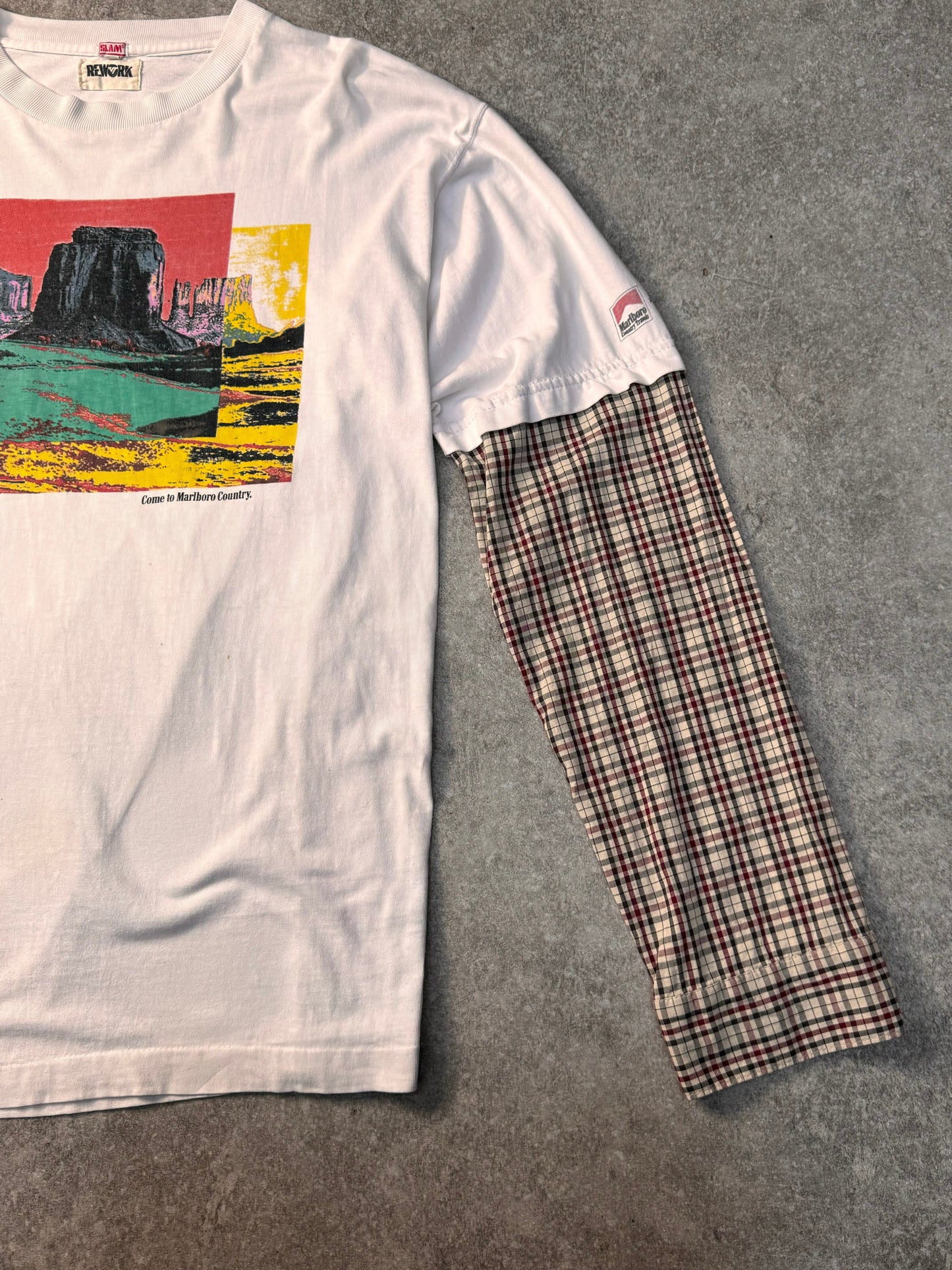 VT Rework Marlboro Canyon Long Sleeve Check Tee