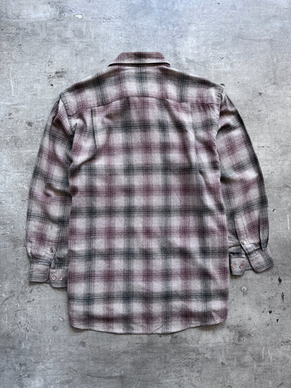 Yves Saint Laurent Brown Wool Blend Textured Overshirt | Extra Large, Brown