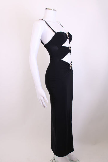 Christopher Esber S/S Cut Out Slip Dress Black 4 | XS, Black