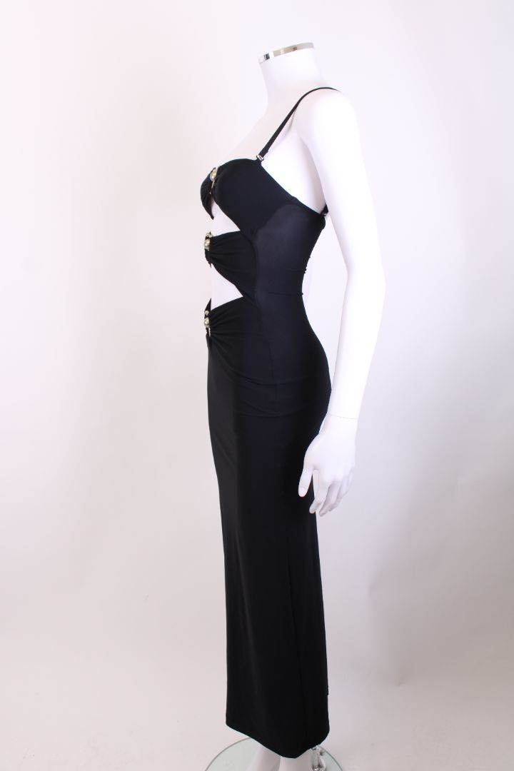 Christopher Esber S/S Cut Out Slip Dress Black 4 | XS, Black