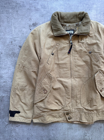 PPFM Sherpa Lined Camel Utility Cotton Jacket | Large, Camel
