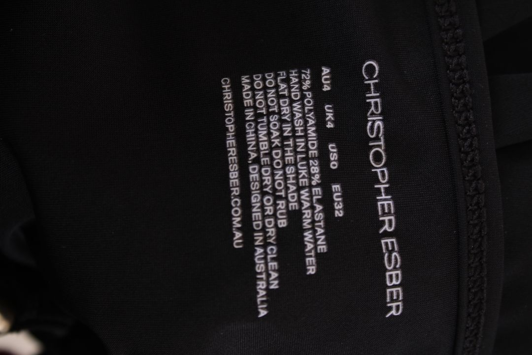 Christopher Esber S/S Cut Out Slip Dress Black 4 | XS, Black