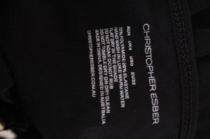 Christopher Esber S/S Cut Out Slip Dress Black 4 | XS, Black