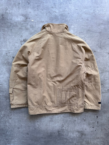 PPFM Sherpa Lined Camel Utility Cotton Jacket | Large, Camel