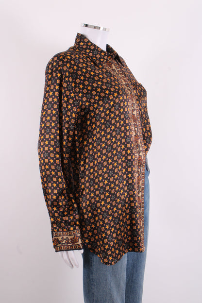 Sandro L/S Star Shirt Black/ Mustard M | Medium, Black