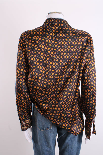Sandro L/S Star Shirt Black/ Mustard M | Medium, Black