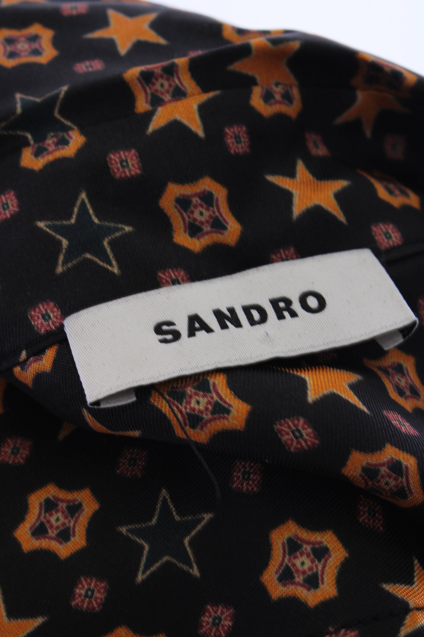 Sandro L/S Star Shirt Black/ Mustard M | Medium, Black