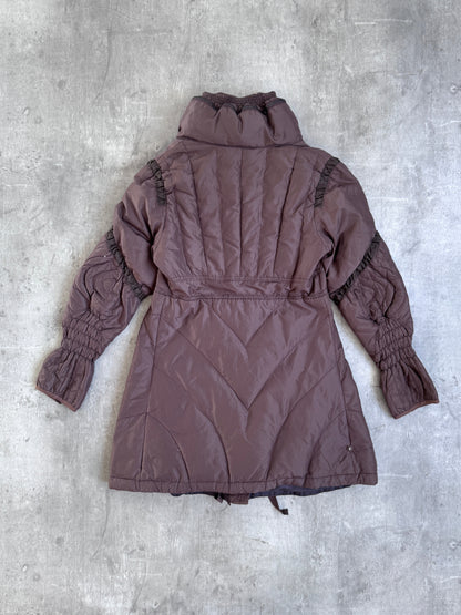 Marithe Francois Girbaud Mid Length Hooded Puffer Jacket