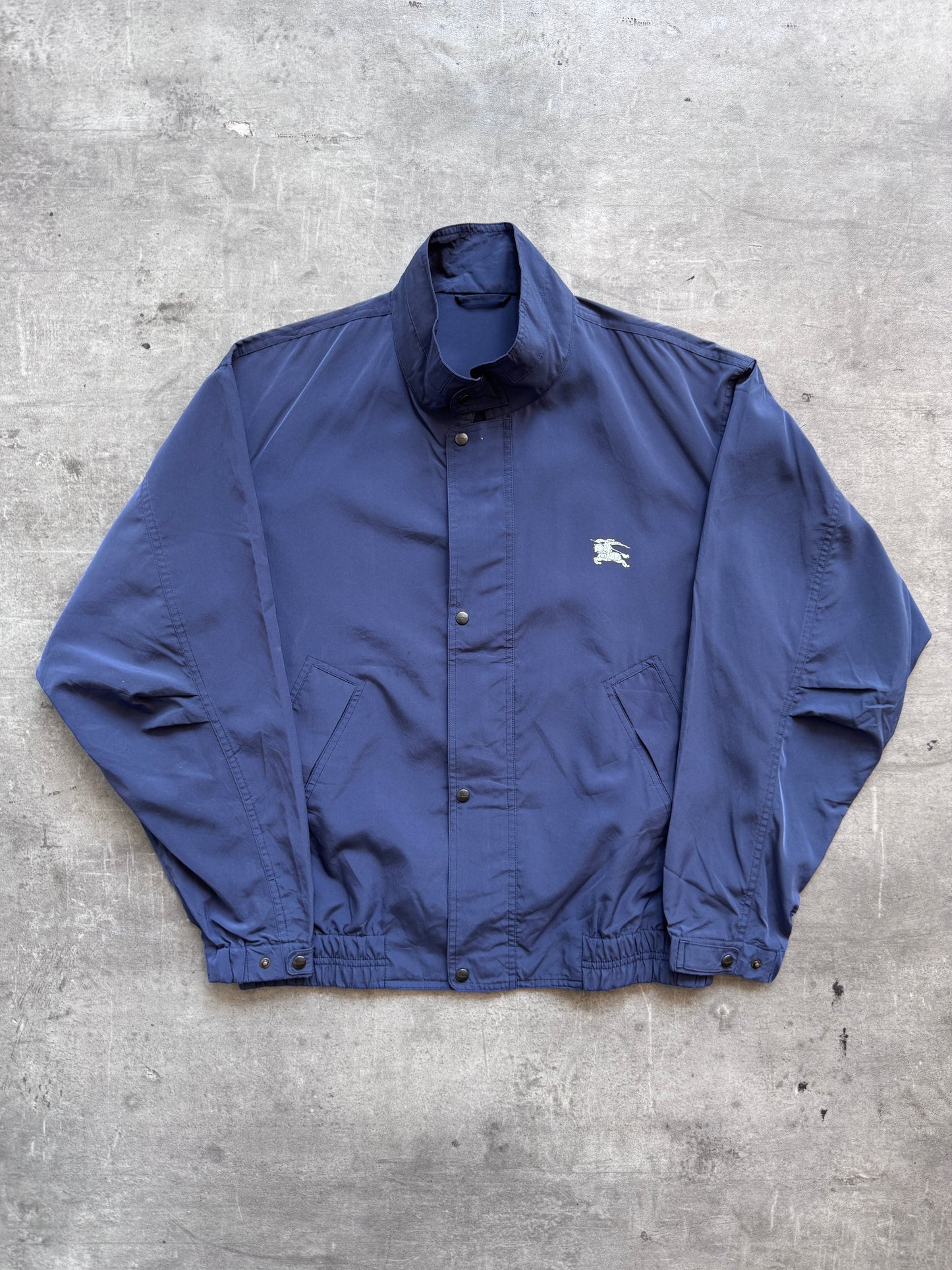 Ultra Rare 90s Burberry "Official Staff" Golf Lightweight Jacket | Extra Large, Navy