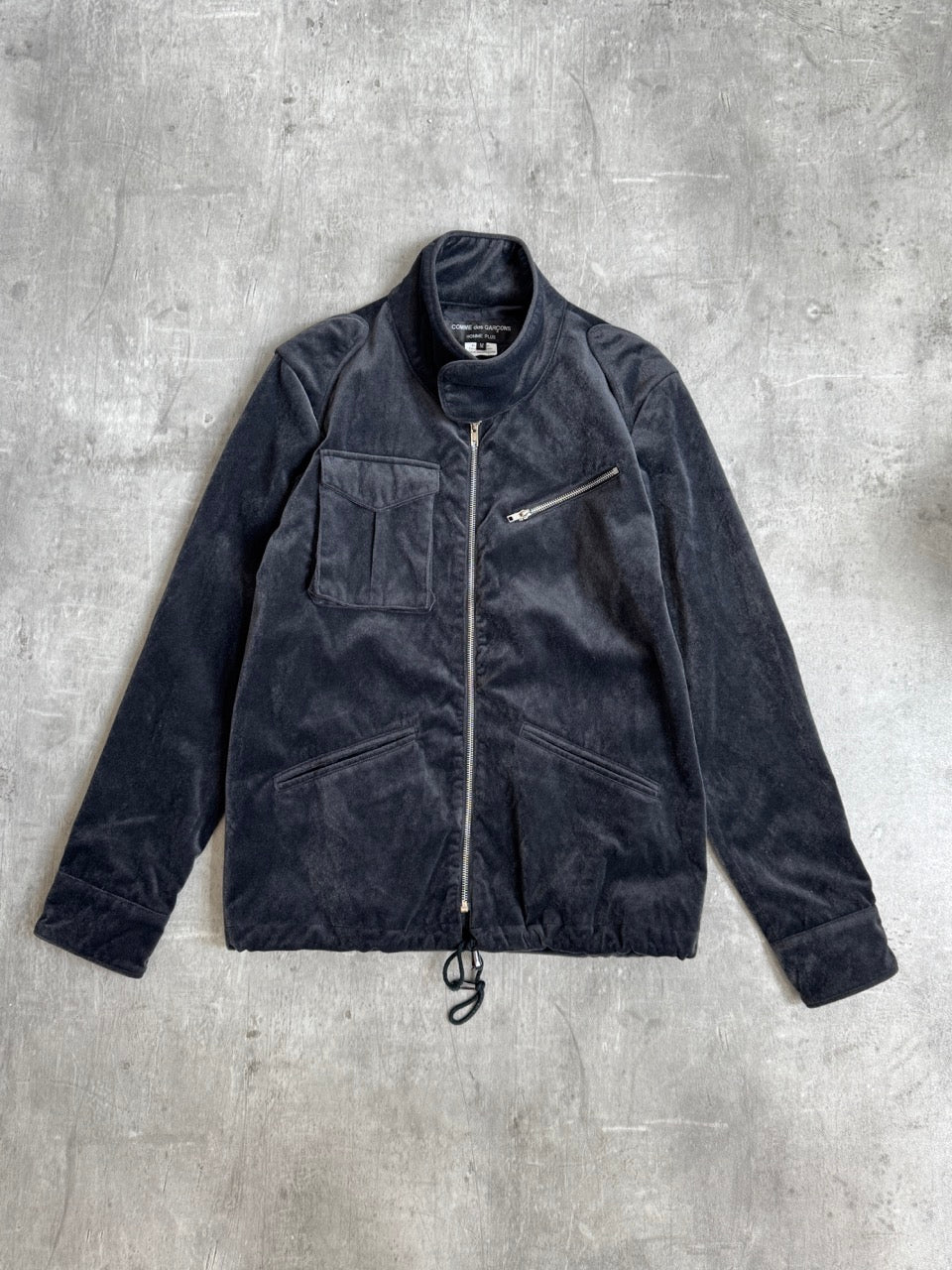 AD2009 Comme Des Garçons Homme Plus Toggle Waist Velvet Blouson