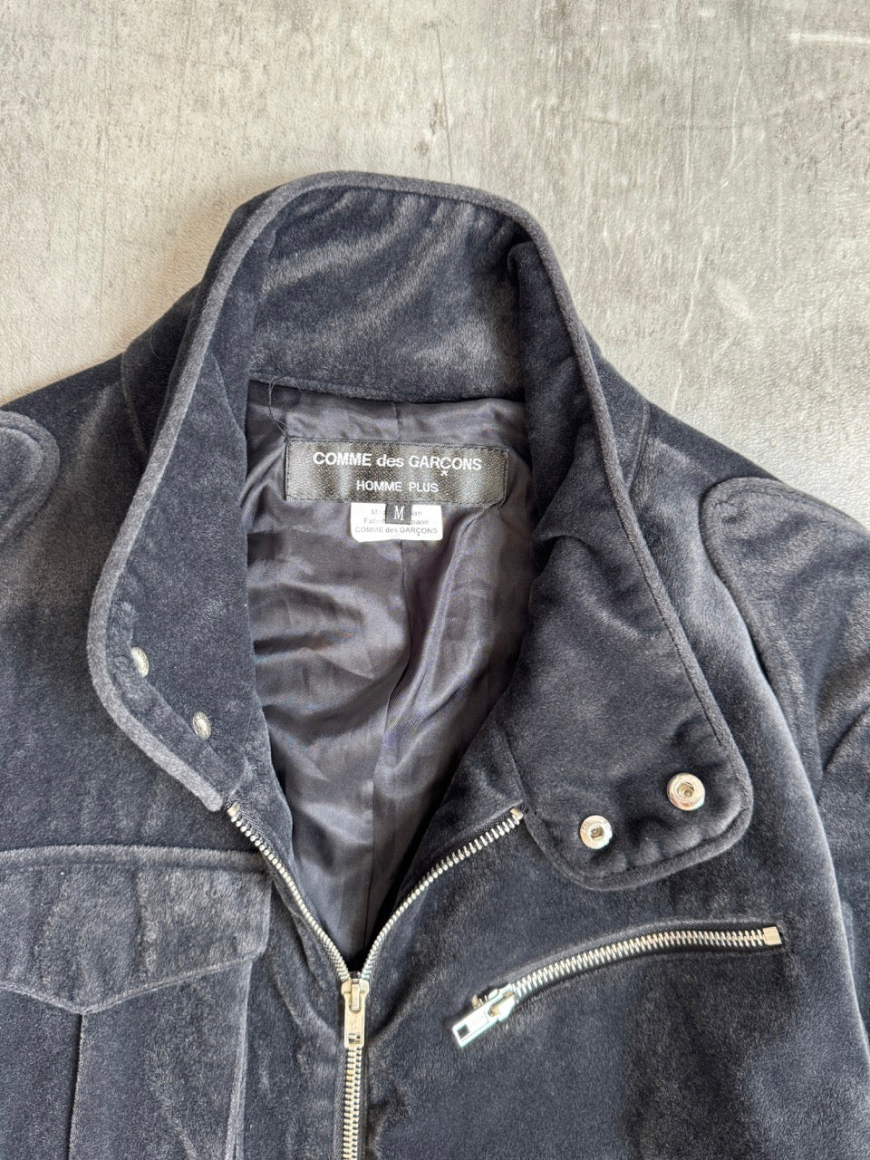 AD2009 Comme Des Garçons Homme Plus Toggle Waist Velvet Blouson