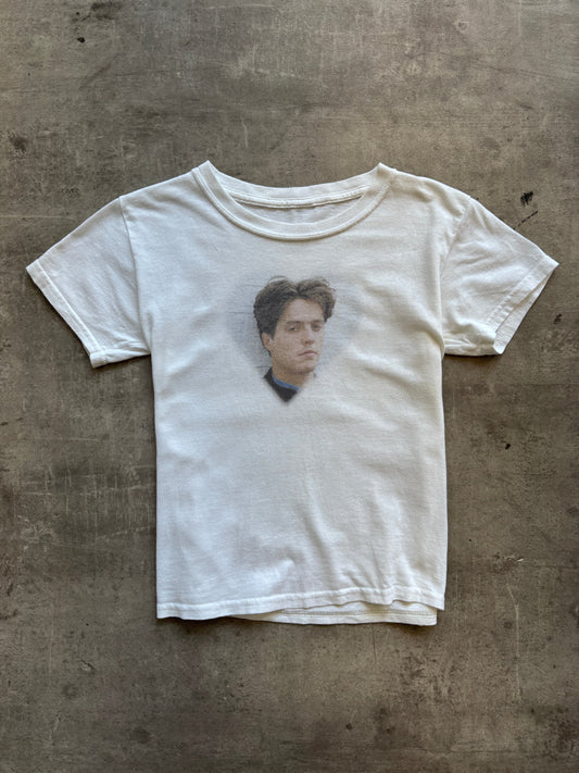 Hugh Grant Love Graphic Baby Tee | Extra Small, White