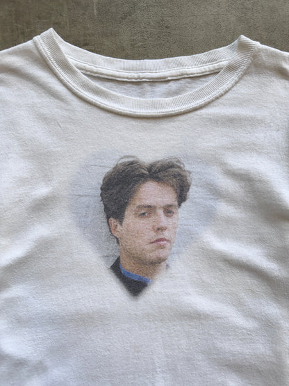 Hugh Grant Love Graphic Baby Tee | Extra Small, White