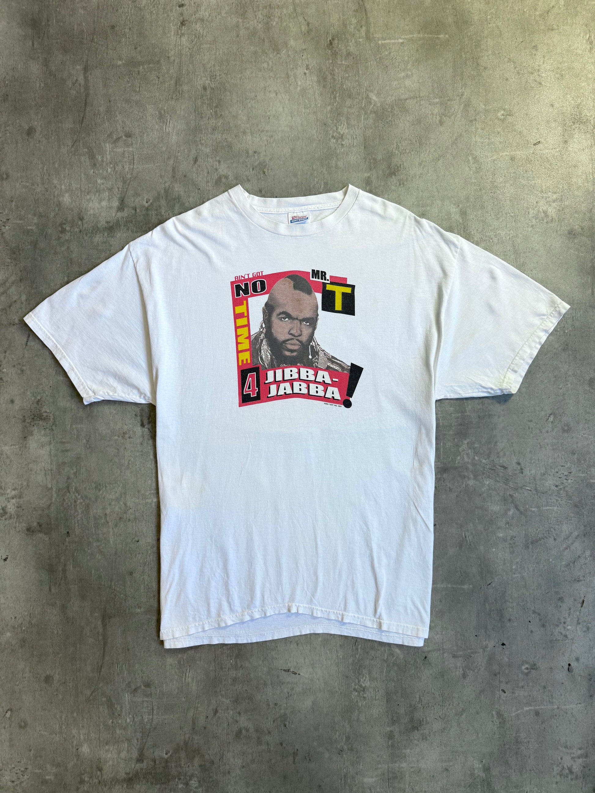 2001 Single Stitch Mr T "No Time 4 Jibba Jabba" Graphic Tee | Extra Large, TBD