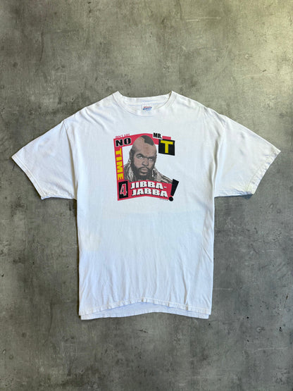 2001 Single Stitch Mr T "No Time 4 Jibba Jabba" Graphic Tee | Extra Large, TBD