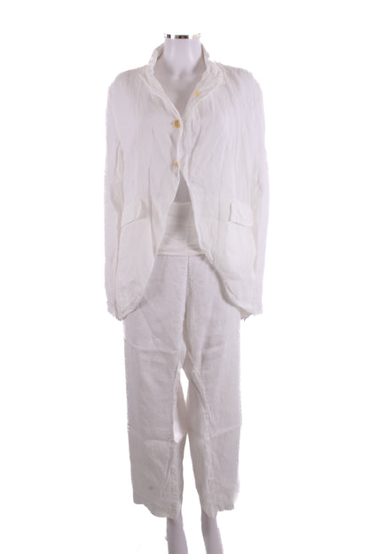 Peachoo+Krejberg Jacket/ Trouser Co-ord White L | Large, Red