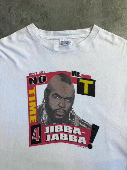 2001 Single Stitch Mr T "No Time 4 Jibba Jabba" Graphic Tee | Extra Large, TBD