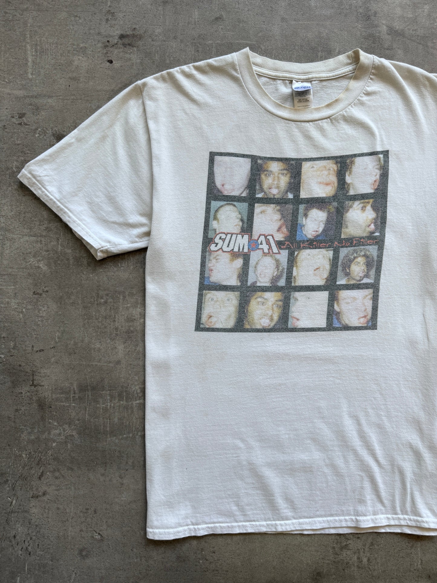 2001 Sum 41 'All Killer No Filler' Tee | Medium, White