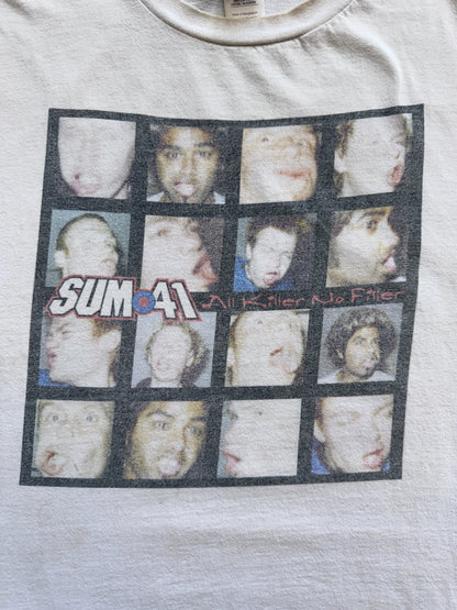 2001 Sum 41 'All Killer No Filler' Tee | Medium, White