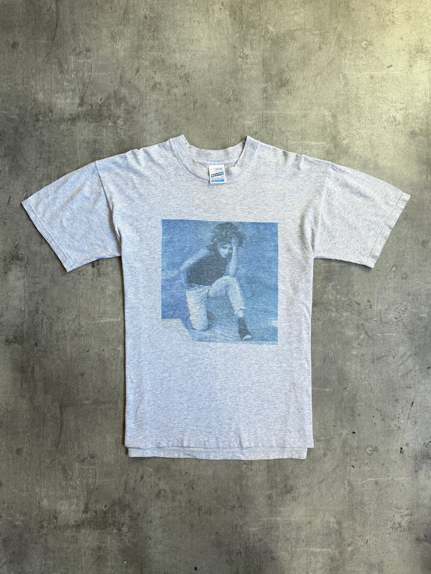 2000 Single Stitch Tina Turner Promo Graphic Tee | Large, Heather Grey