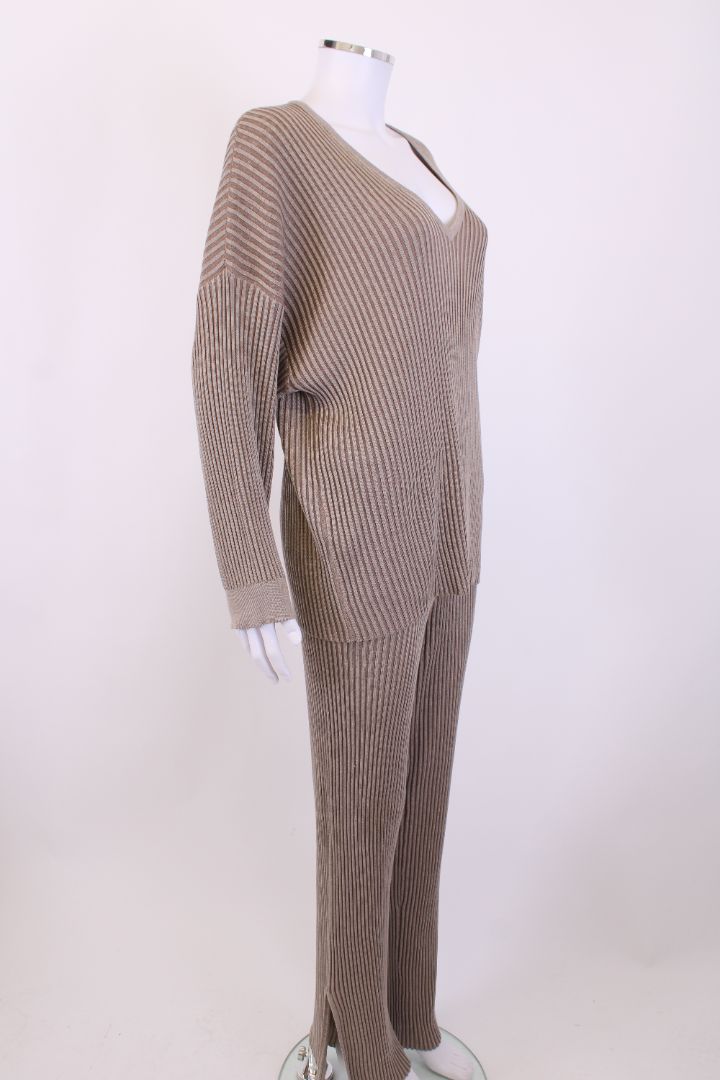 zulu & zephyr Ribbed cord set Taupe S | Small, TBD