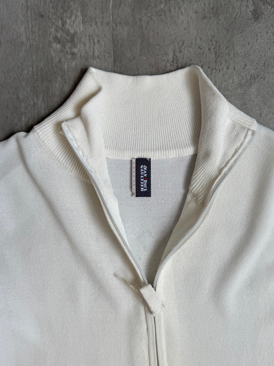 Jean Paul Gaultier Lightweight Spellout Knit Sweater