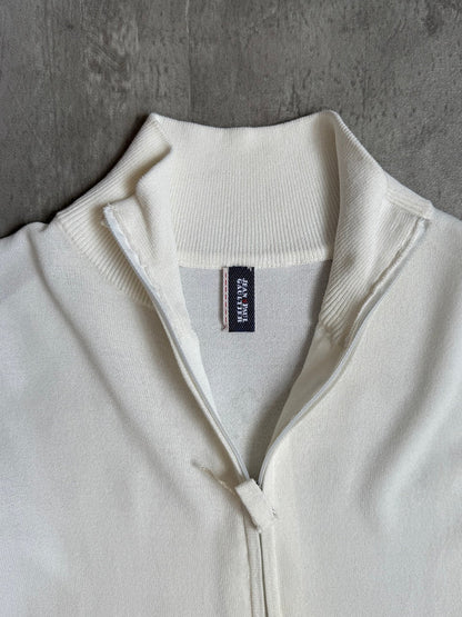 Jean Paul Gaultier Lightweight Spellout Knit Sweater