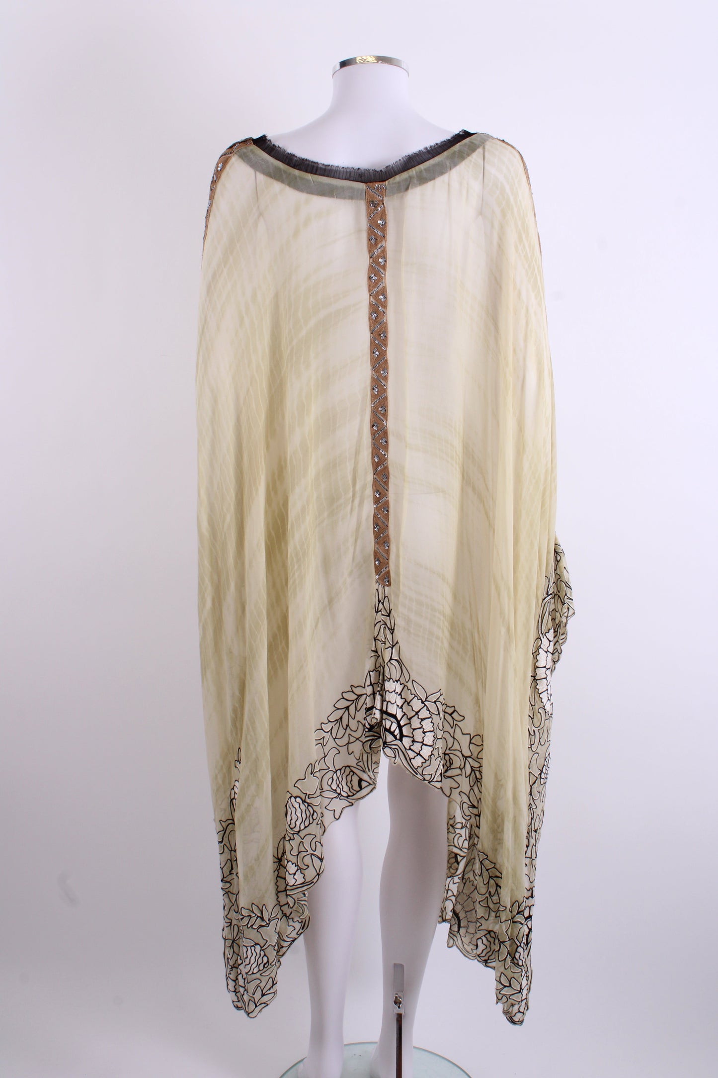 Kavita Bhatia Kaftan Yellow OS | Small, Tan