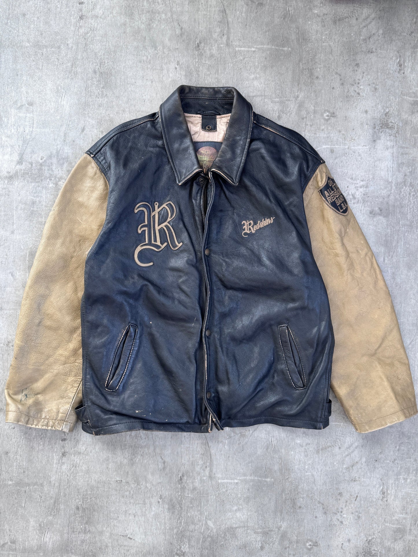 Redskins American League Leather Varsity Jacket