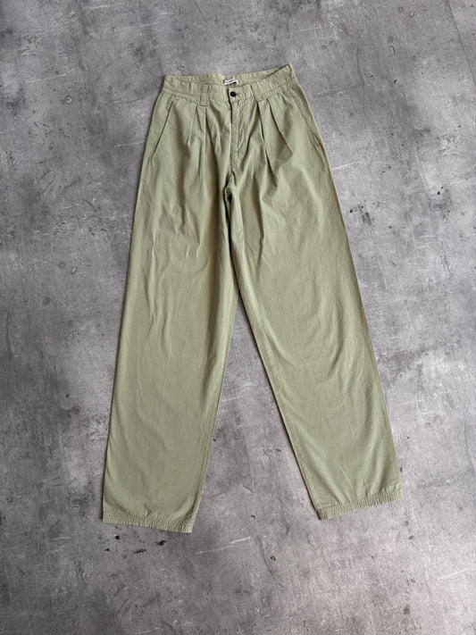 Bonville C.P. 1990s Sage Wide Leg trousers