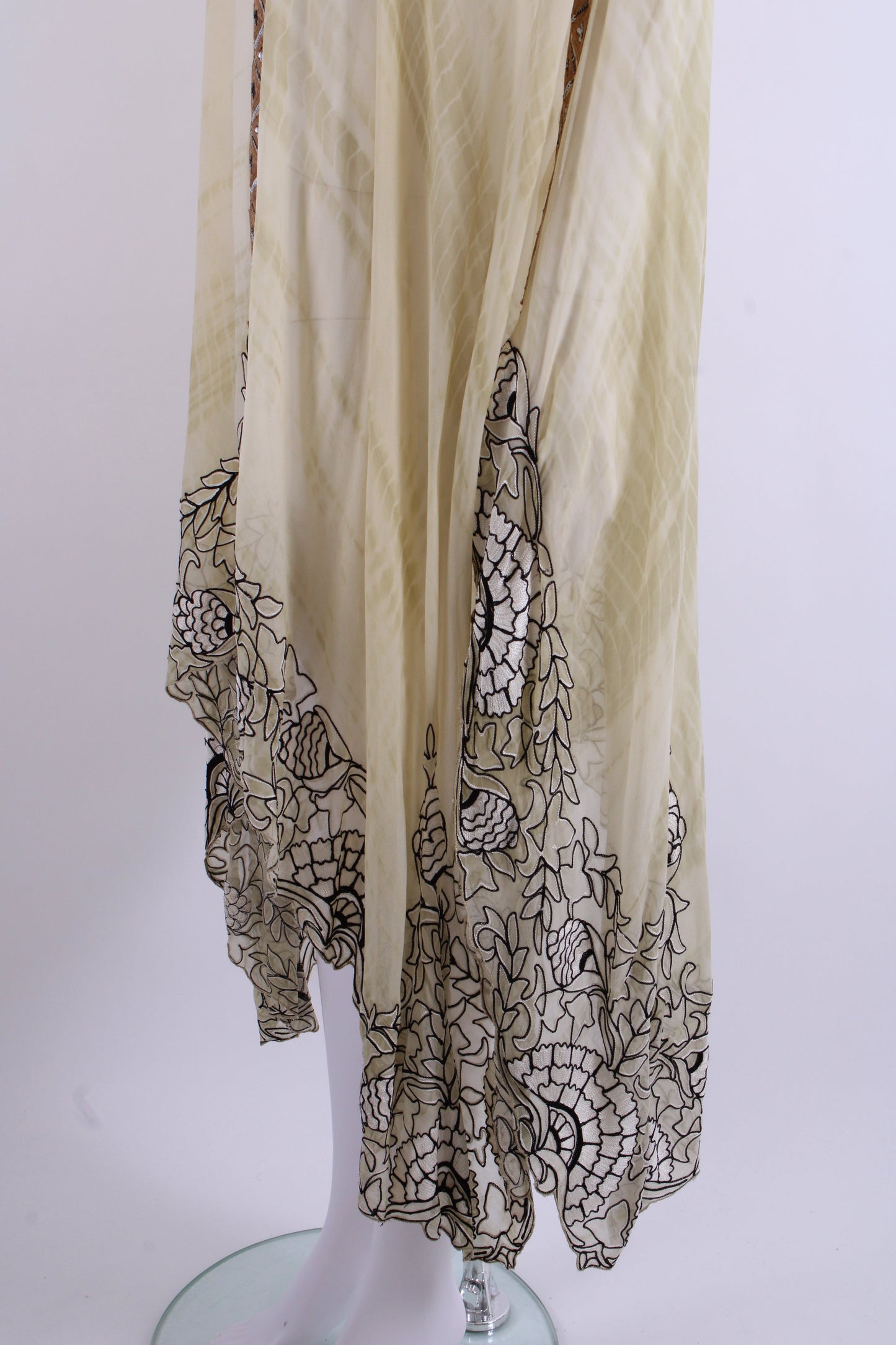 Kavita Bhatia Kaftan Yellow OS | Small, Tan